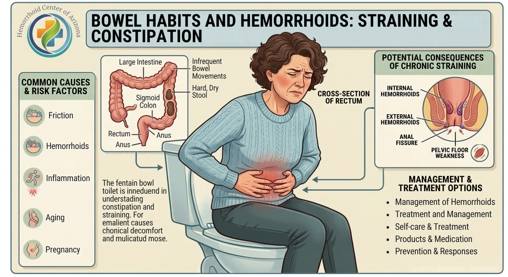 Bowel Habits and Hemorrhoids: Straining, Toilet Time & Constipation Explained - Cover Image